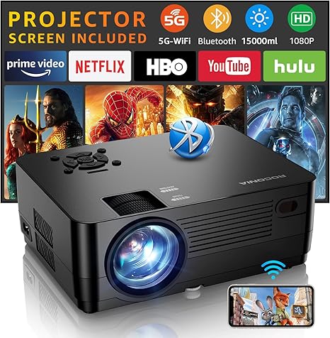 Roconia Q5 Native 1080P WiFi Projector